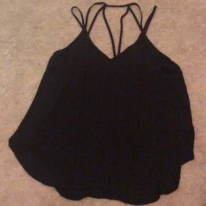 Strappy Black Tank Top